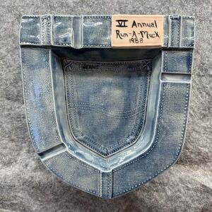 Duncan Enterprises Ceramic Jeans Pocket Wall Ashtray Blue 1977 Run-A-Muck 1988